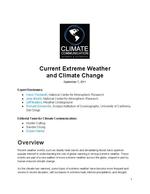 Current Extreme Weather and Climate Change